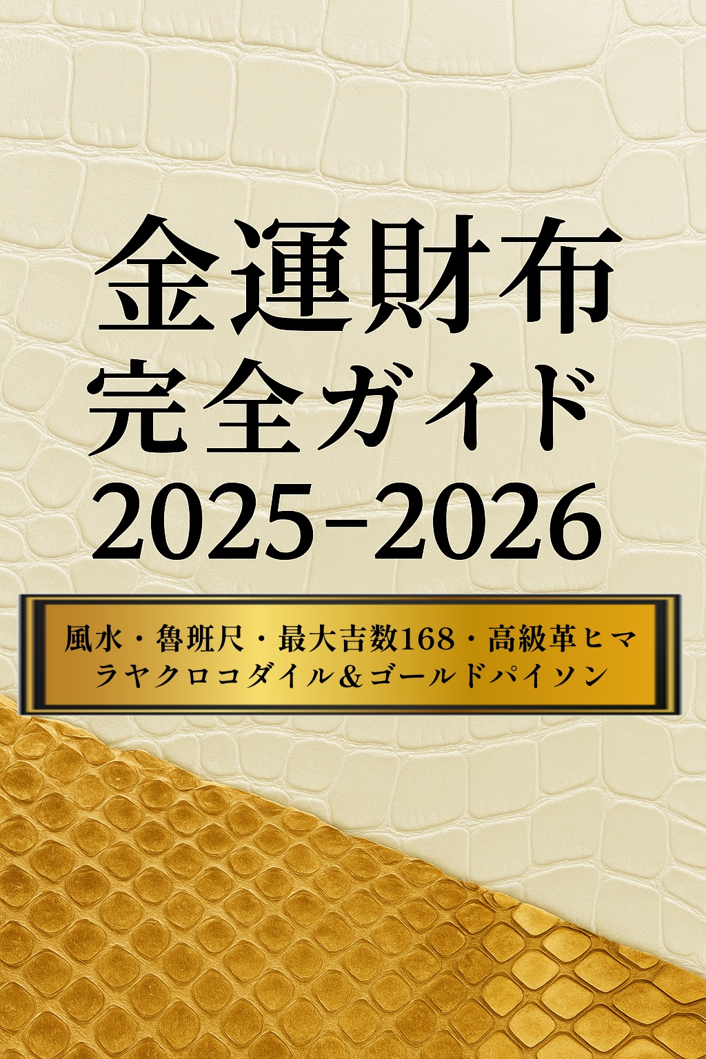 金運財布の選び方2025-2026｜168・風水・魯班尺・開運日 | 【公式